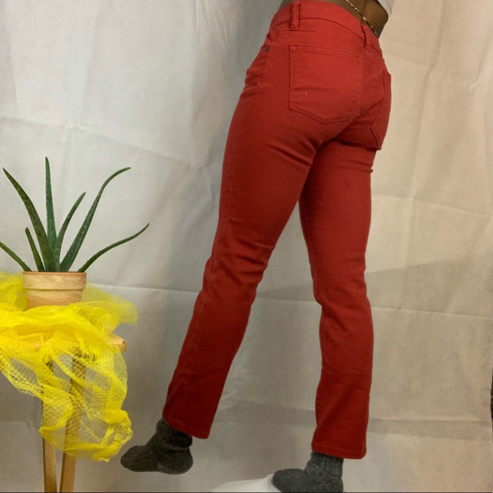 Red Ralph Lauren Jeans Co. Straight Ankle Jeans